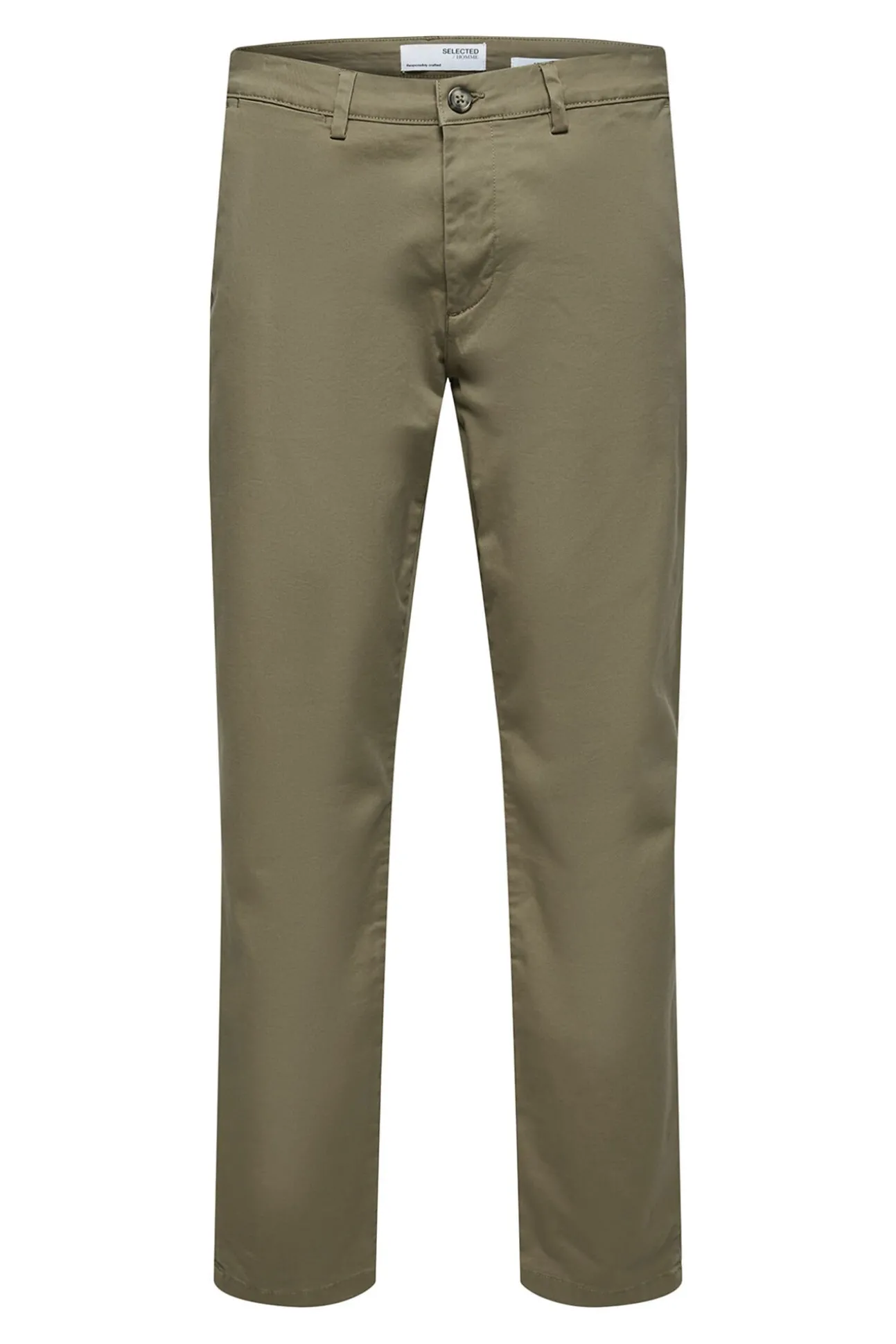 Calça calças chino slim fit feita de algodão orgânico