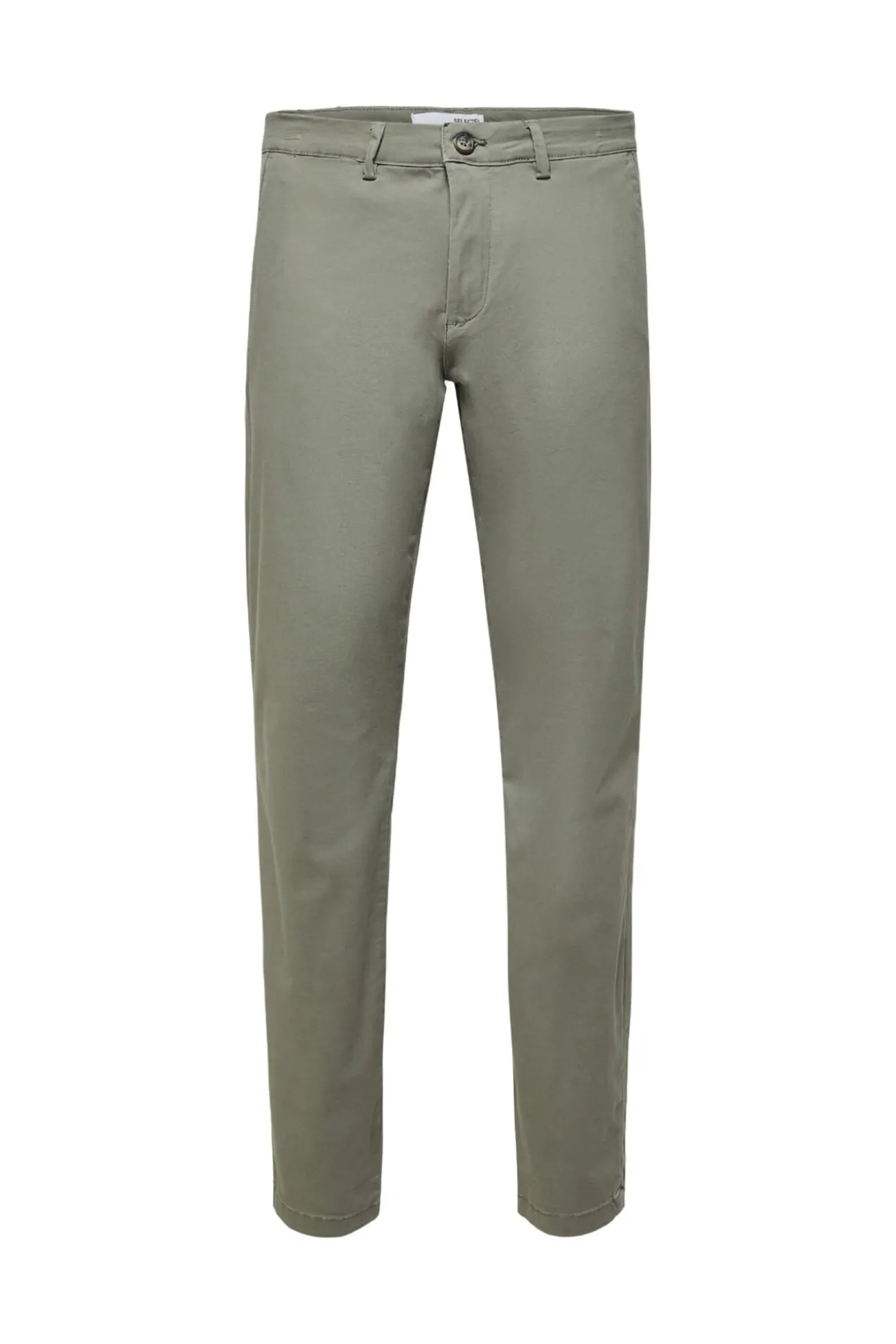 Calça calças chino slim fit feita de algodão orgânico