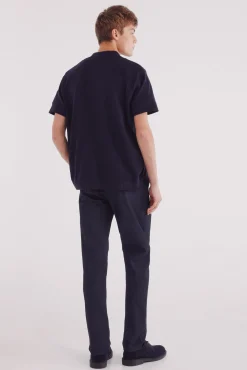 Calça calças chino slim fit com micro estampa