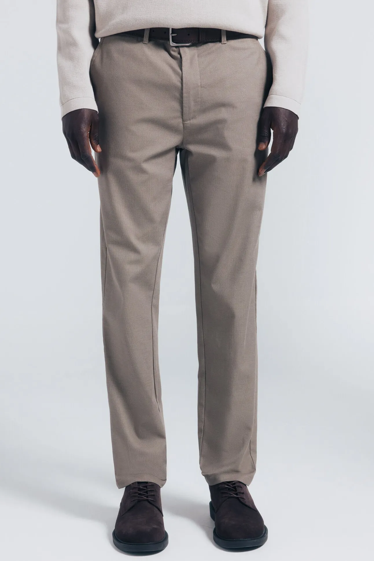 Calça calças chino slim fit confortável