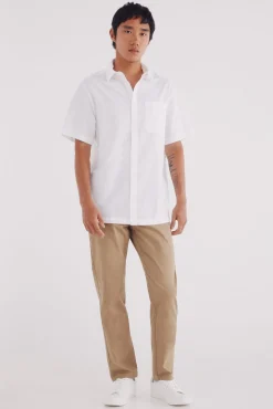 Calça calças chino slim fit com micro estampa
