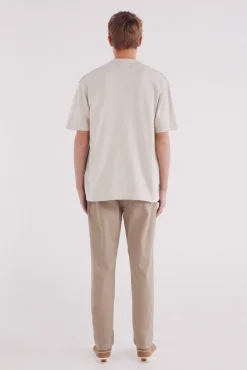 Calça calças chino slim fit com micro estampa