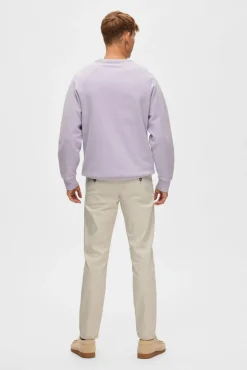 Calça calças chino slim fit feita de algodão orgânico