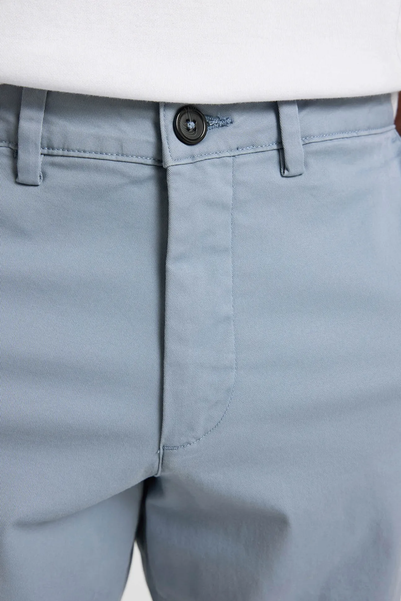 Calça calças chino slim fit feita de algodão orgânico