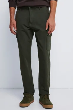 Calça cargo com ajuste confortável
