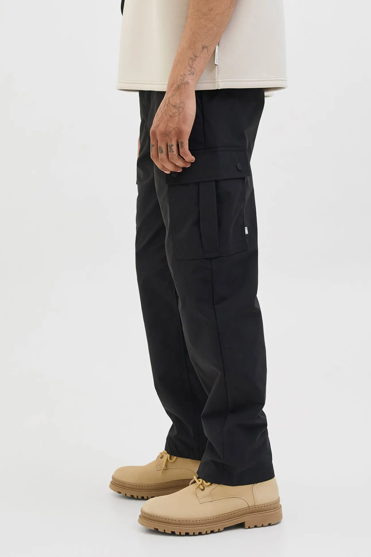 Calça cargo com ajuste relaxado