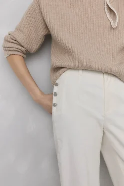 Calça clássica de veludo veludo slim