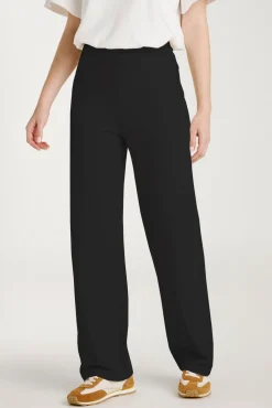 Calça comprida de malha com viscose