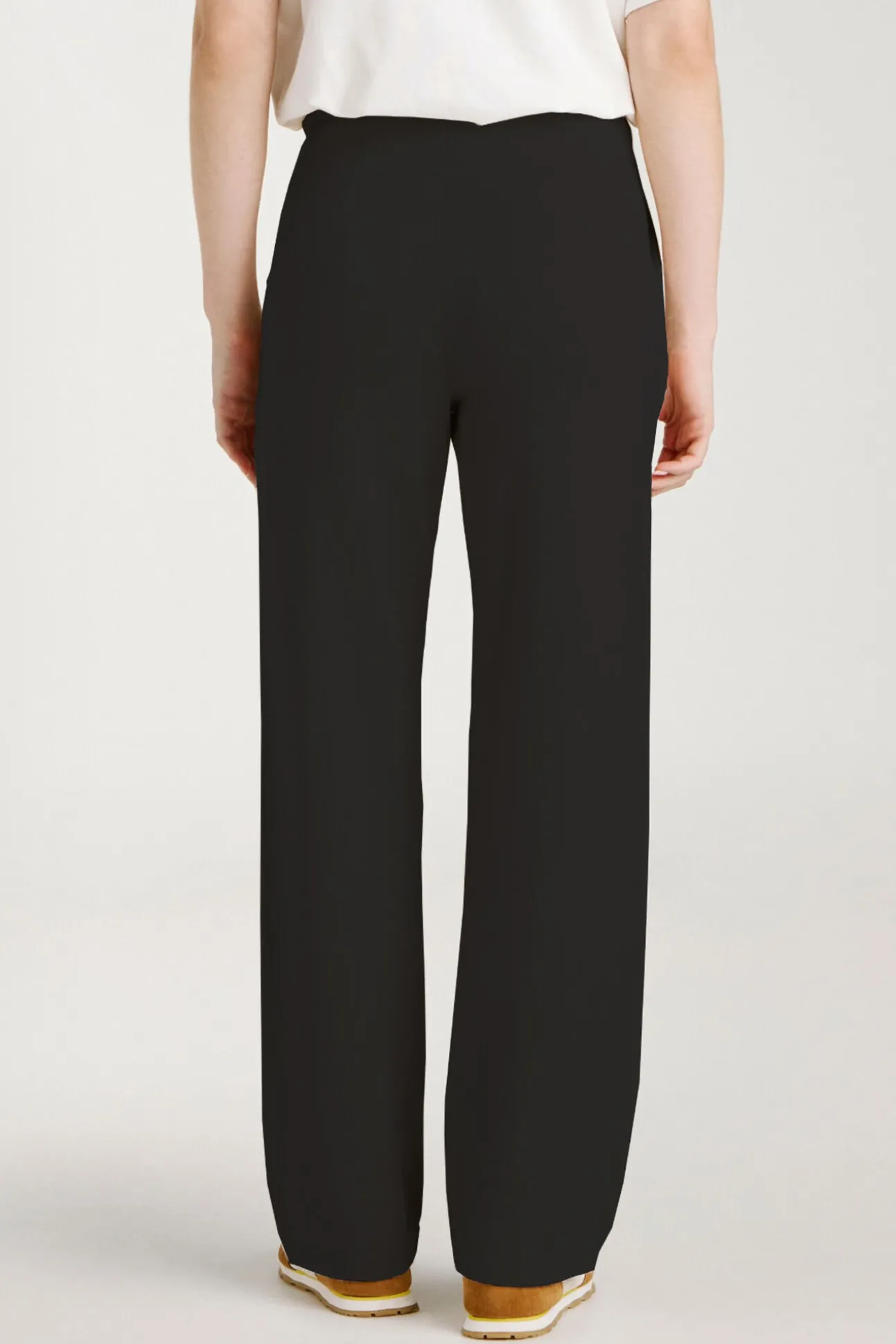 Calça comprida de malha com viscose