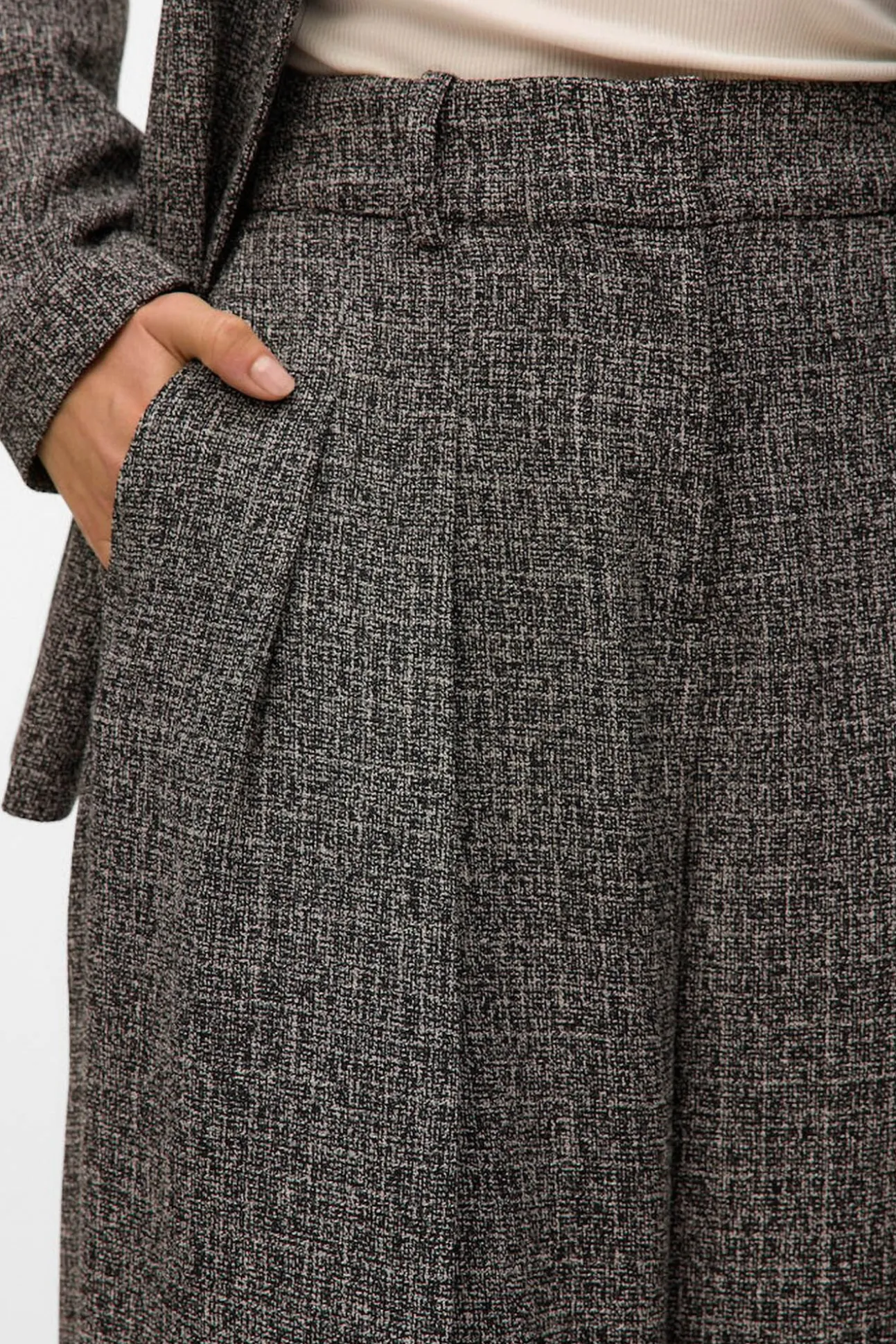 Calça compridas com efeito manchado