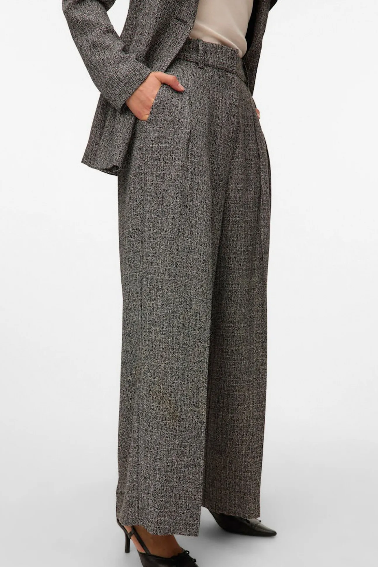 Calça compridas com efeito manchado