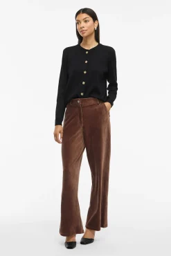 Calça compridas de veludo cotelê