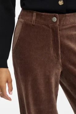 Calça compridas de veludo cotelê
