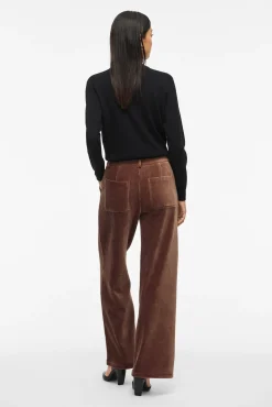 Calça compridas de veludo cotelê