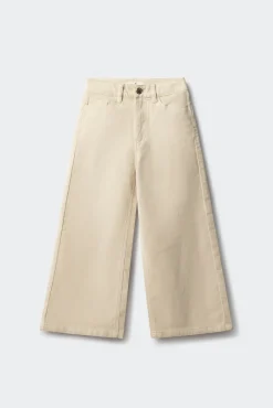 Calça culotte de microveludo cotelê para meninas