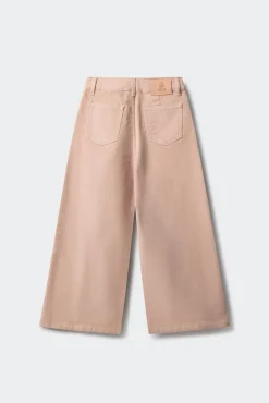 Calça culotte de microveludo cotelê para meninas