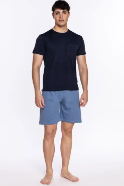 Calça curta com borracha forro, Basix