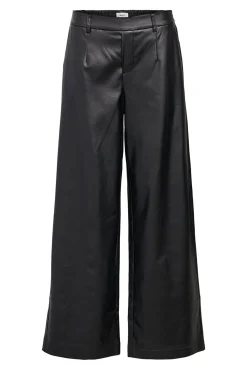 Calça de couro sintético