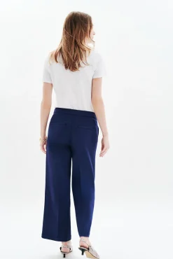 Calça de fato com botões