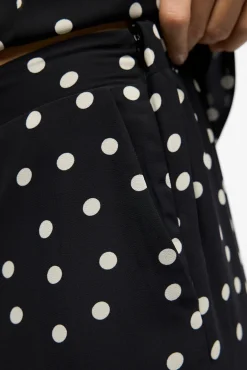 Calça de gaze estampada