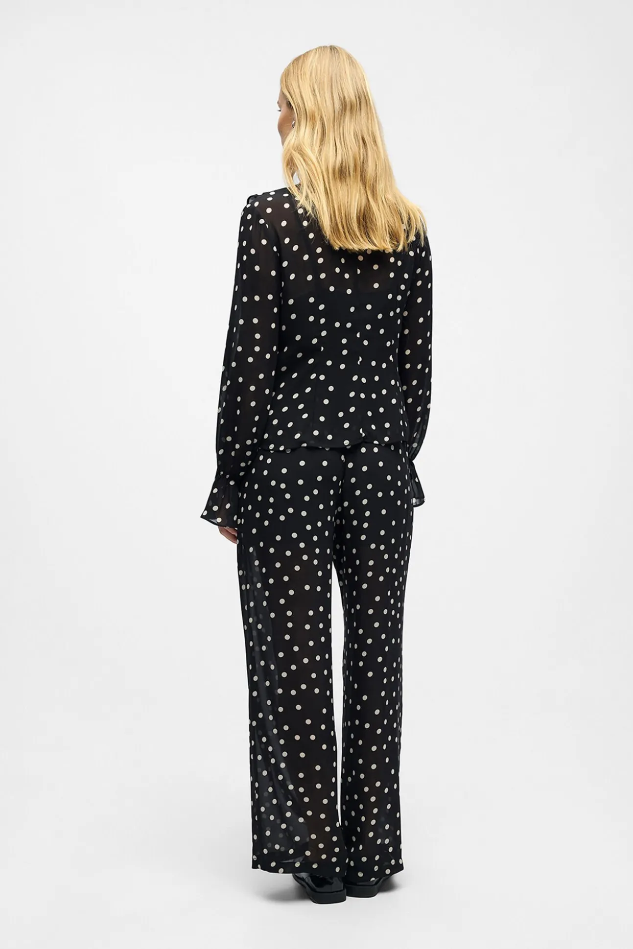 Calça de gaze estampada