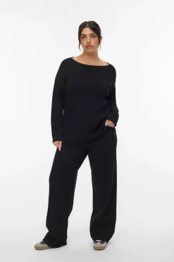 Calça de malha compridas plus size