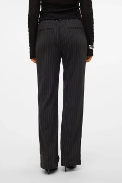 Calça de terno listradas