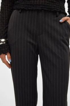 Calça de terno listradas