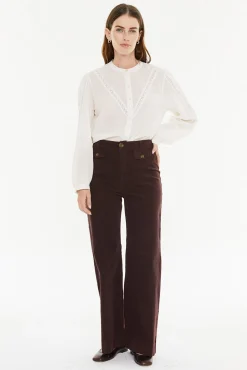 Calça de veludo cotelê