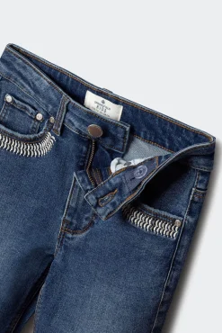 Calça denim flare para meninas