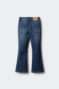 Calça denim flare para meninas