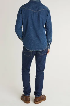 Calça jeans afunilada