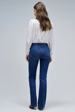 Calça jeans bootcut push up Destiny