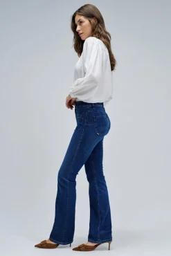 Calça jeans bootcut push up Destiny
