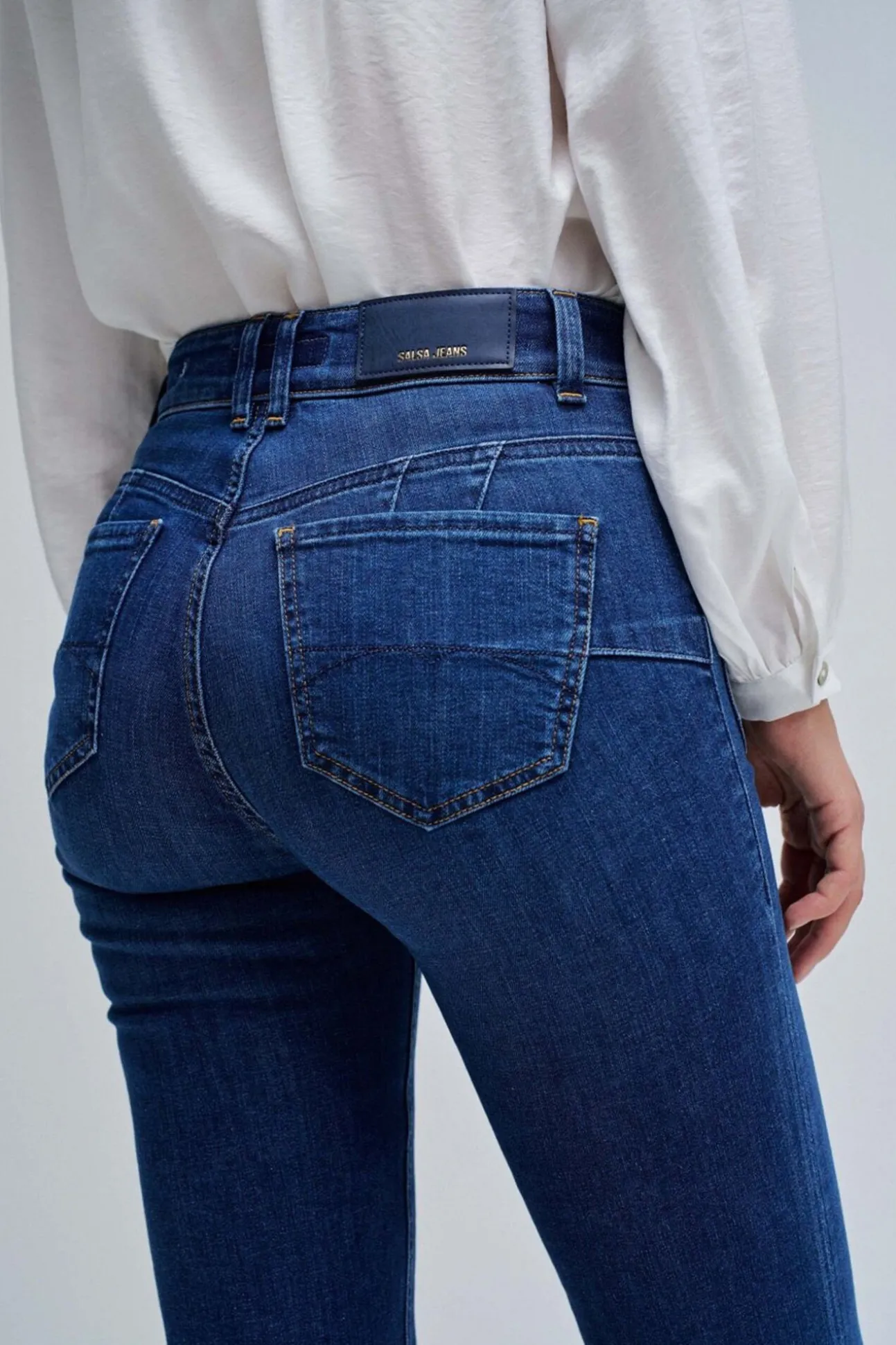 Calça jeans bootcut push up Destiny