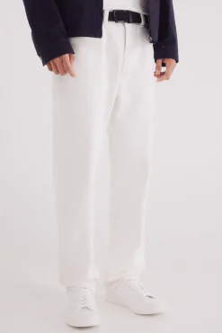 Calça jeans branca reta
