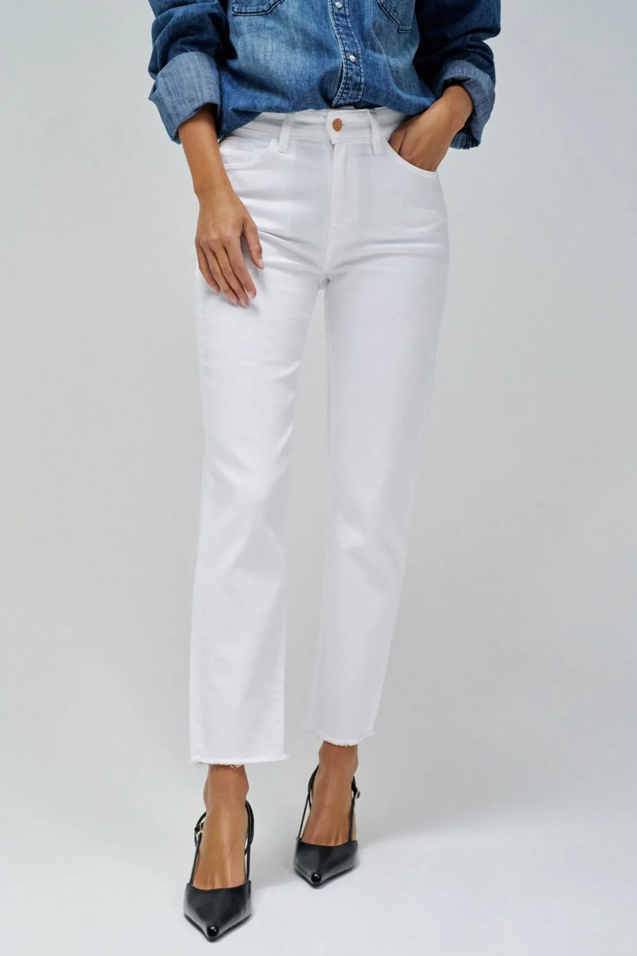 Calça jeans cropped slim True