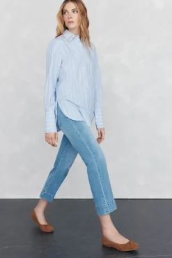 Calça jeans cropped Stovepipe