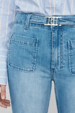 Calça jeans cropped Stovepipe