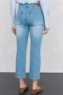 Calça jeans cropped Stovepipe