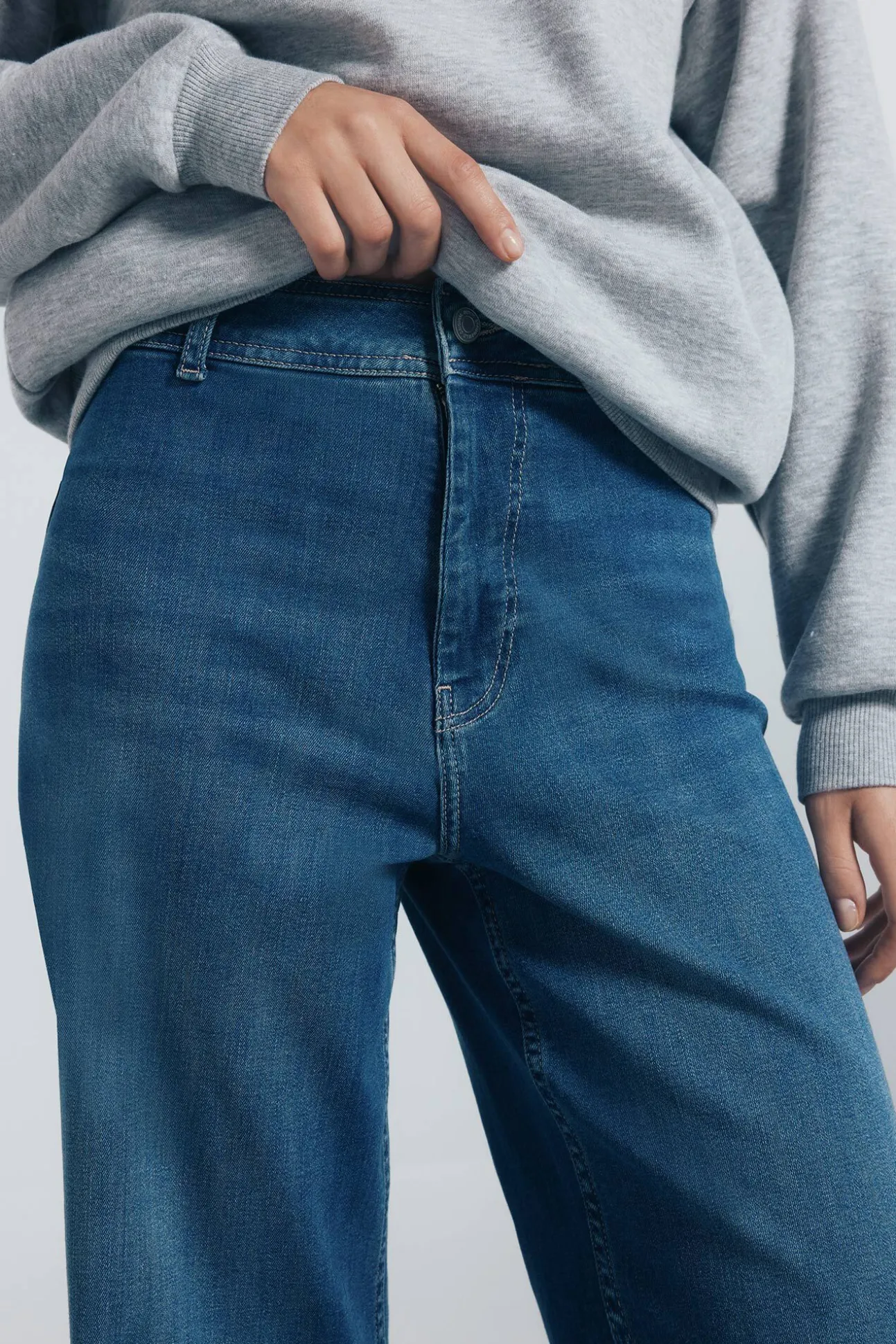 Calça jeans de marinheiro