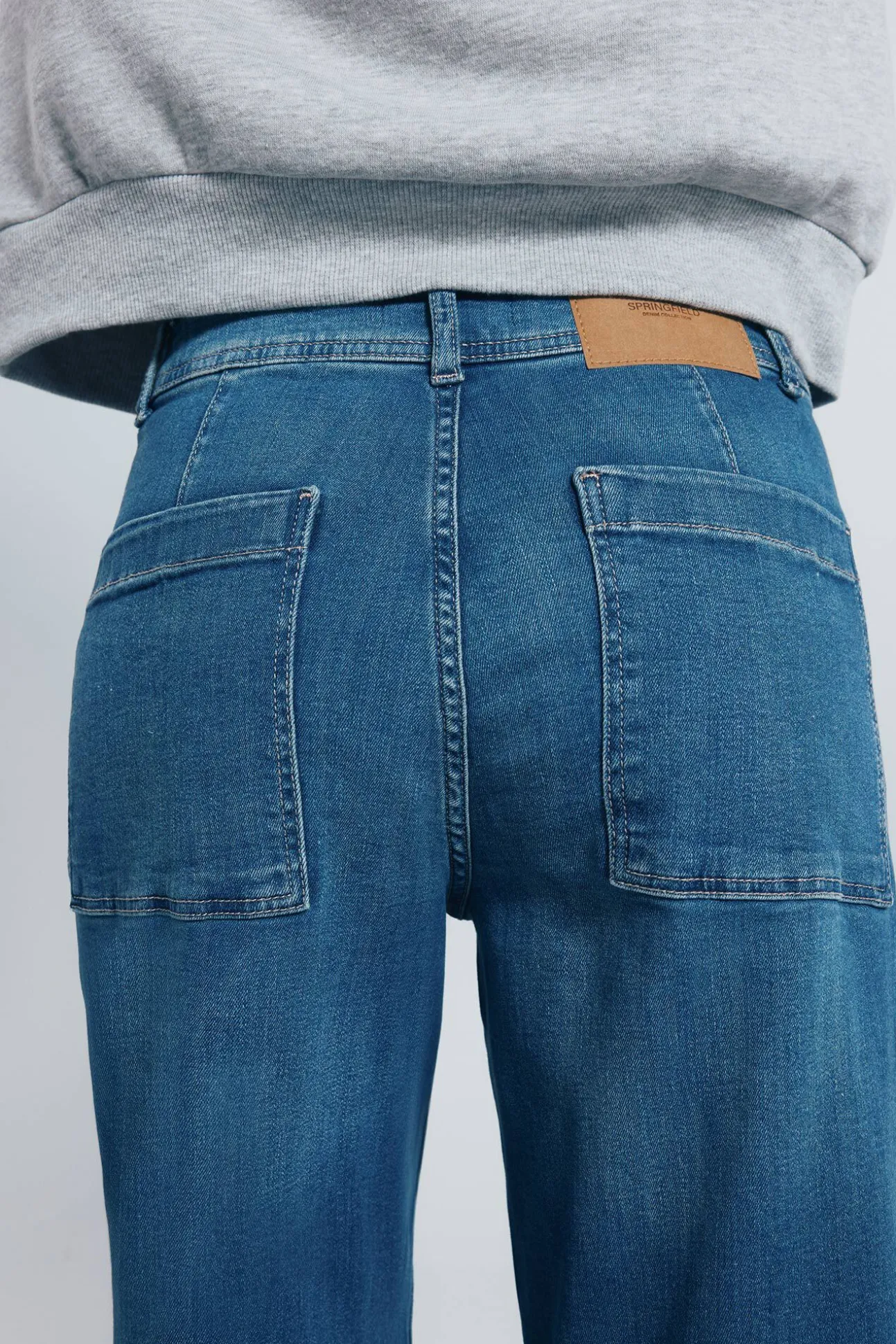 Calça jeans de marinheiro