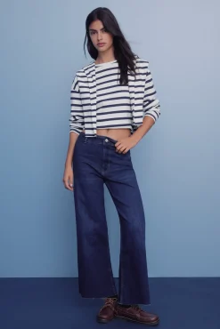 Calça jeans de marinheiro