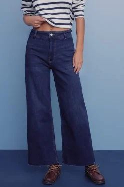 Calça jeans de marinheiro