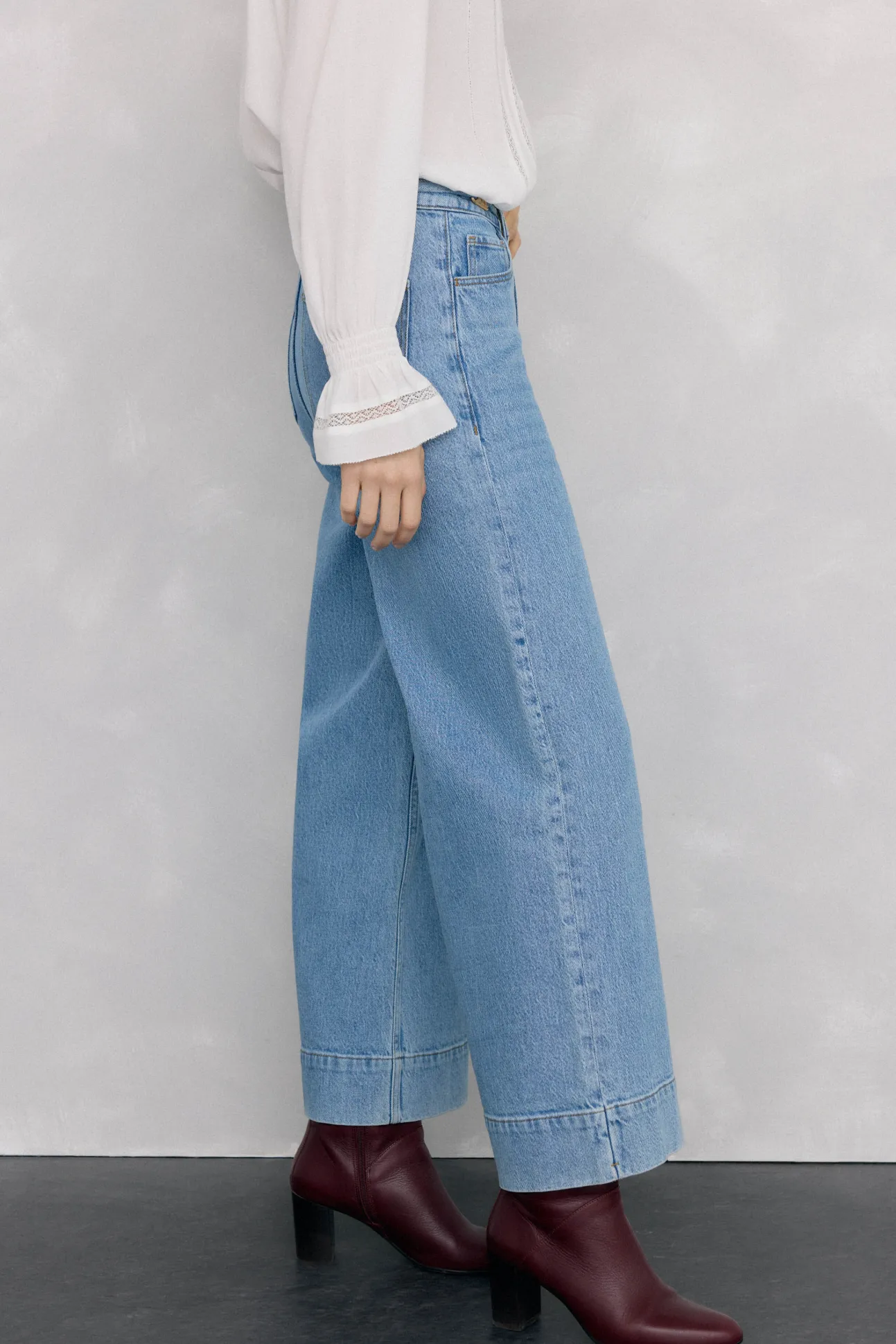 Calça jeans larga