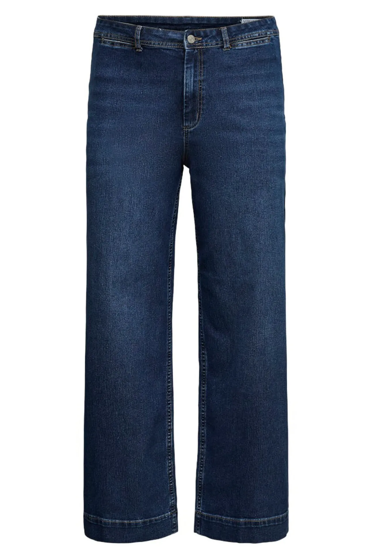 Calça jeans larga plus size