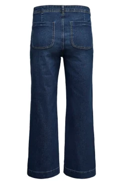 Calça jeans larga plus size