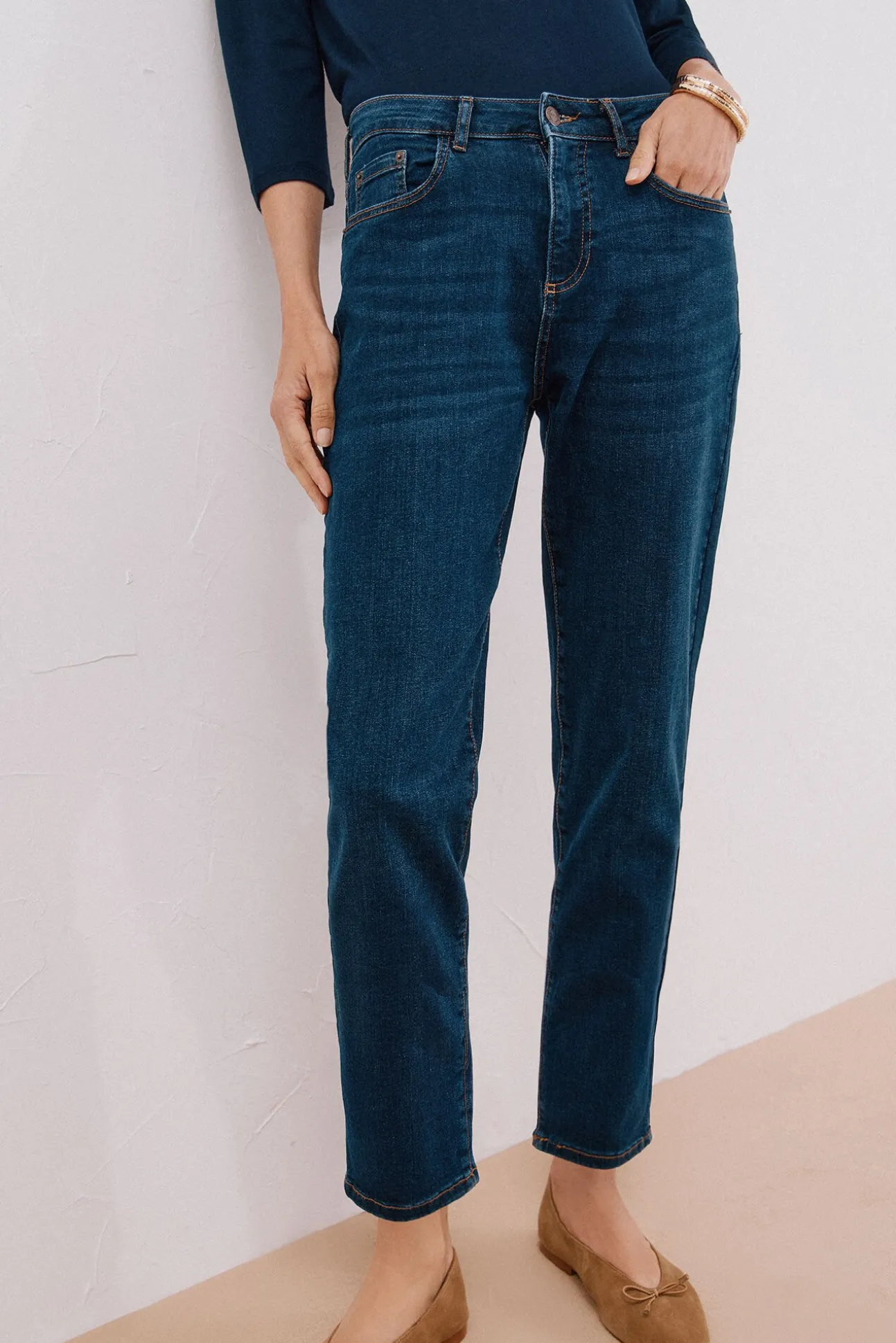 calça jeans mamãe