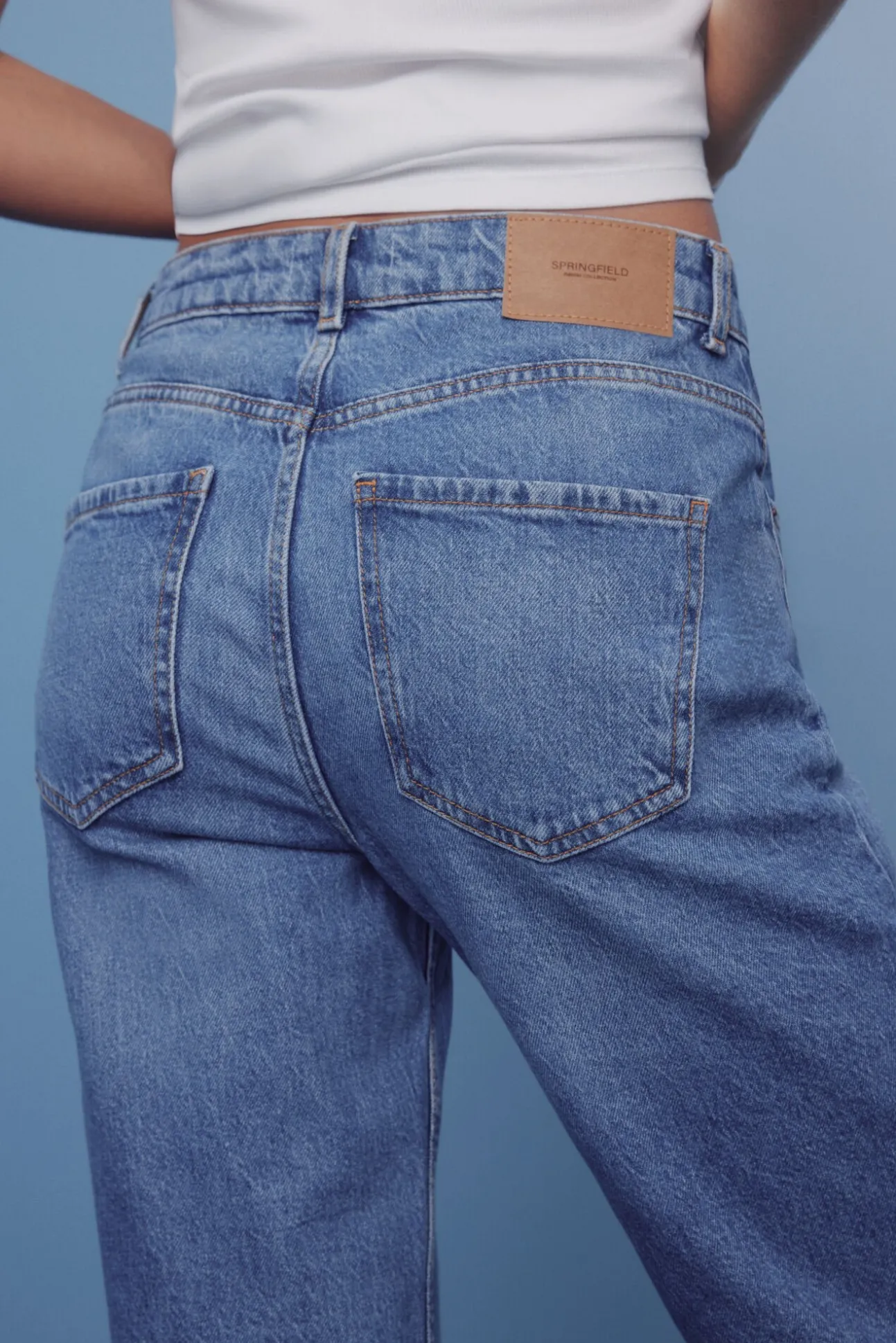 calça jeans mamãe