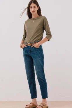 calça jeans mamãe